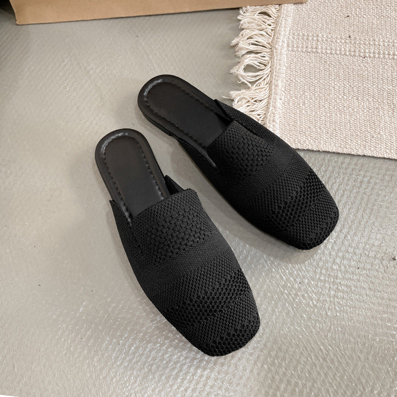 Damen Komfortable Mules aus atmungsaktivem Netzmaterial EB