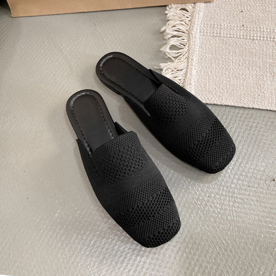 Damen Komfortable Mules aus atmungsaktivem Netzmaterial EB