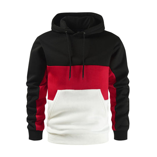 Herren Kapuzenpullover mit modischem Farbblockdesign EB