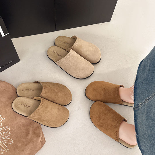 Damen Clogs aus weichem Wildleder mit ergonomischem Fußbett EB