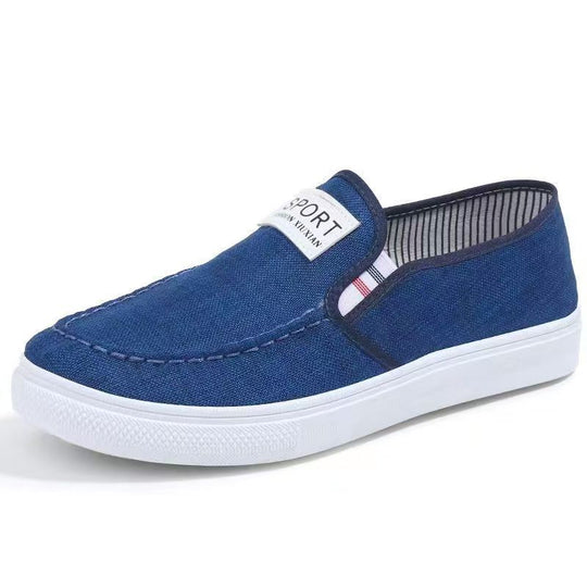 Damen modische und bequeme Slip-On Schuhe mit elastischem Einsatz EB