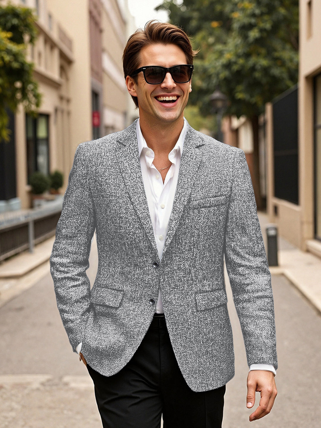 Herren eleganter Blazer aus Wolle EB
