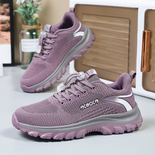 Damen Atmungsaktive Sneaker mit Schnellverschluss EB
