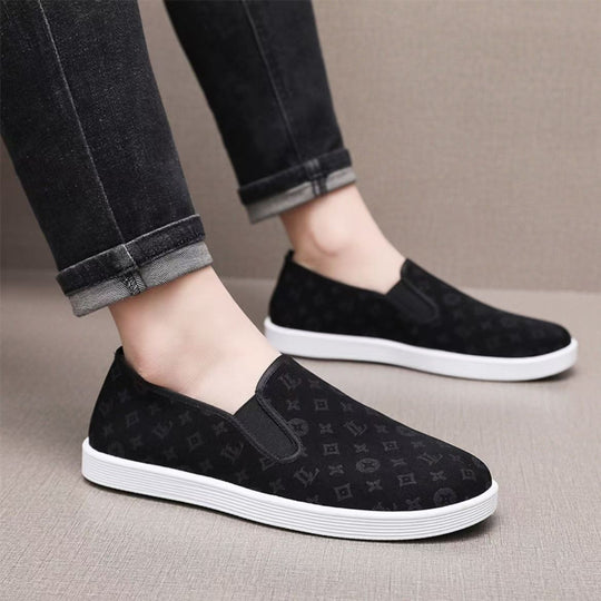 Damen Slip-On Freizeit-Schuhe mit elastischen Einsätzen EB