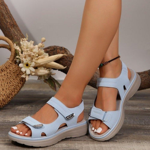 Damen bequeme Sandalen mit verstellbaren Riemen EB