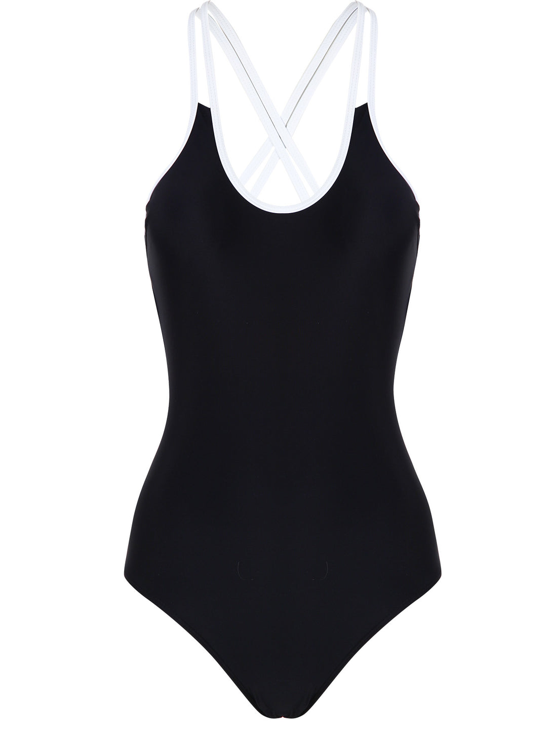 Damen Einteiliger Badeanzug mit trendigem Kreuzträger-Design EB