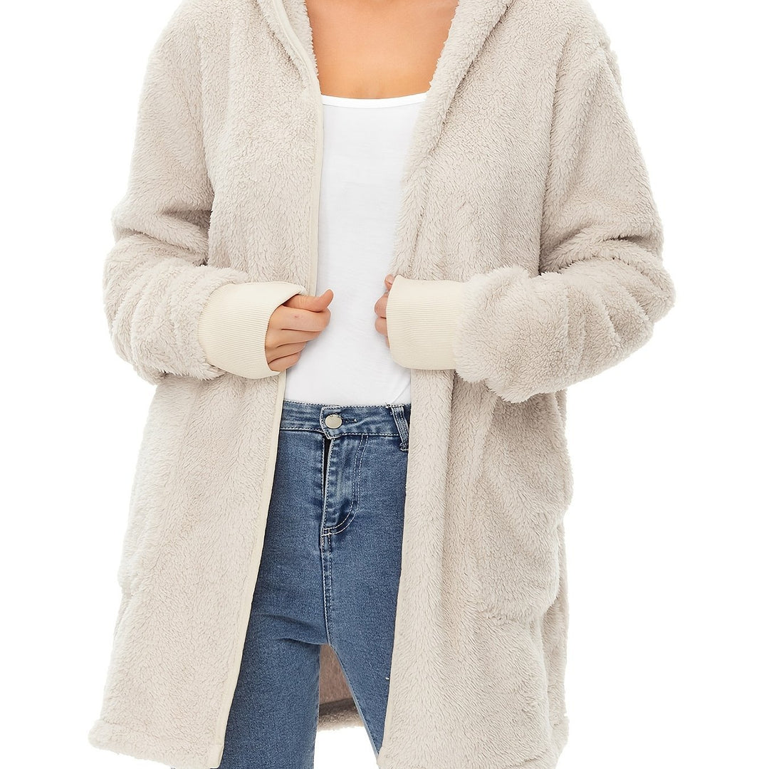 Damen weicher Fleece-Mantels EB