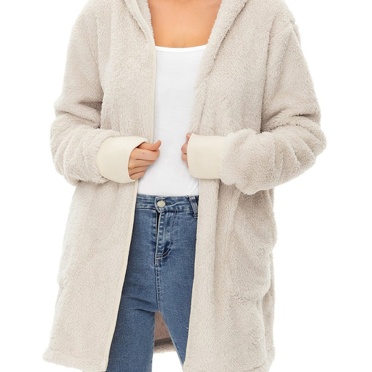 Damen weicher Fleece-Mantels EB