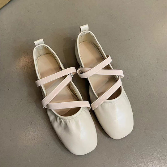 Damen Ballerinas mit modernem Riemchendesign und komfortabler Sohle EB