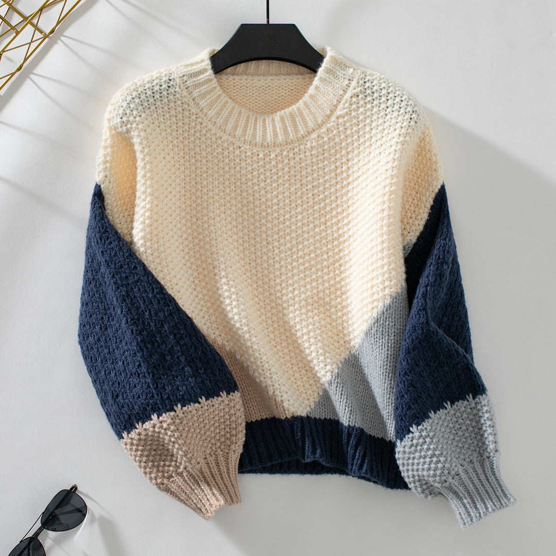 Damen gestrickter Pullover EB