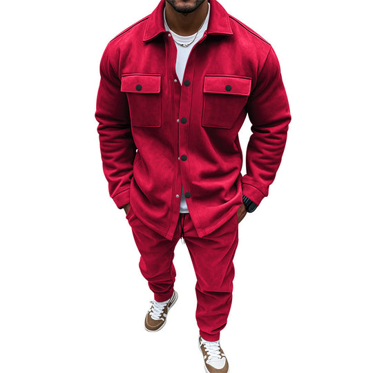 Herren Freizeit-Longejacke mit praktischen Knopftaschen und elastischen Details EB