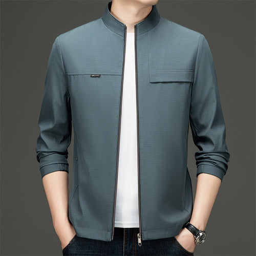 Herren elegante und sportliche Übergangsjacke mit Stehkragen EB