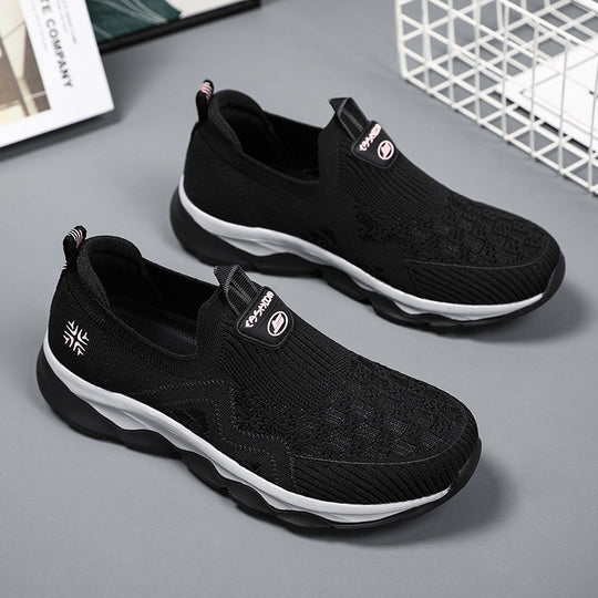 Damen Atmungsaktive Slip-On Sneakers mit flexibler Zwischensohle EB
