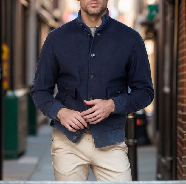 Herren modische Utility-Jacke mit praktischen Taschen EB 1760428331