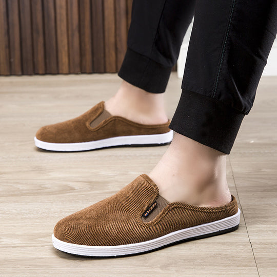 Damen Bequeme Hausschlüpfschuhe mit Rippstruktur EB