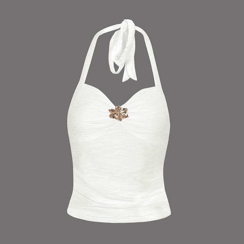 Damen Elegantes Trägertop mit floralem Design EB