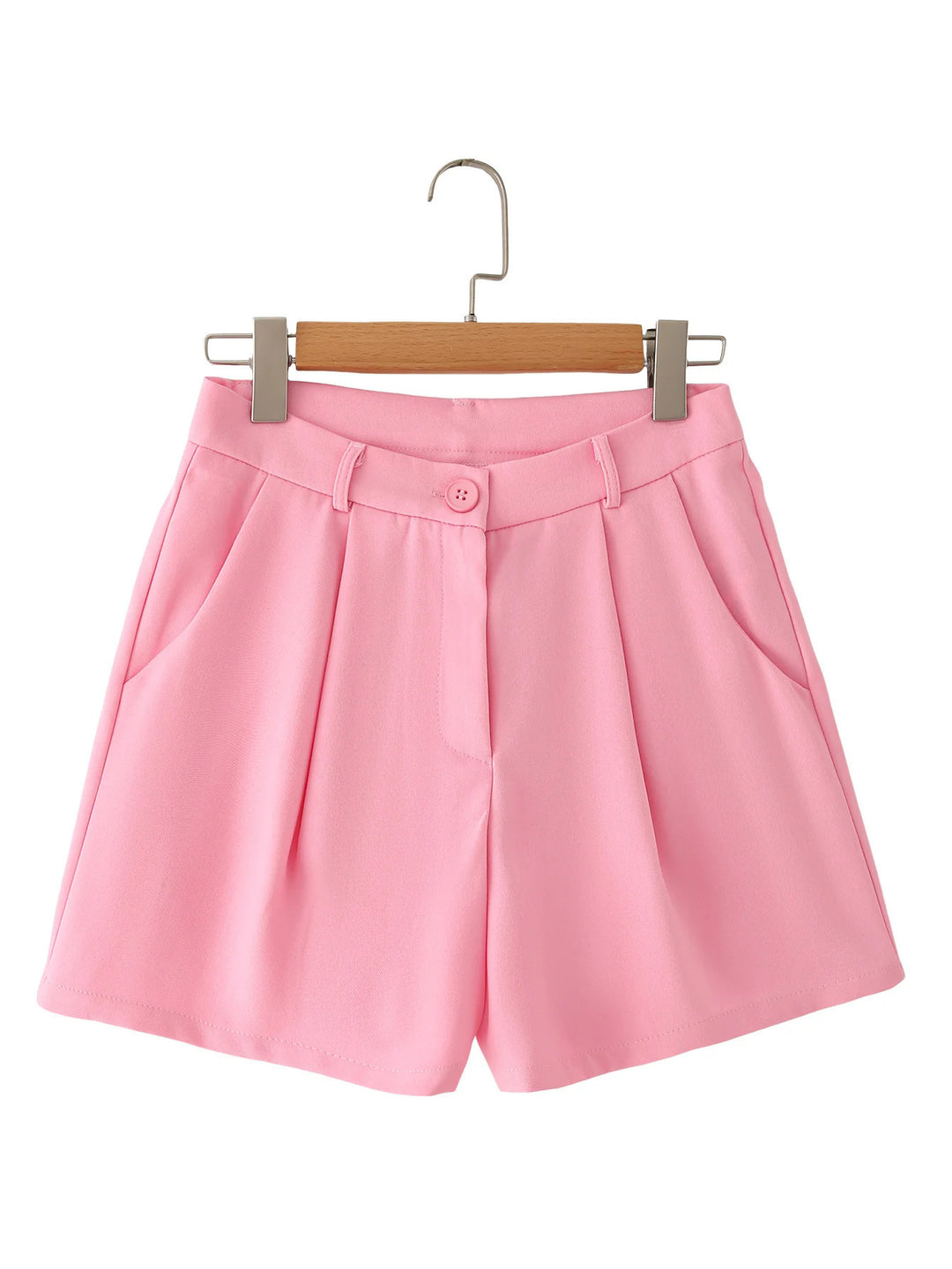 Damen Blazer-Short-Set mit eleganter Schnittführung und praktischen Taschen EB