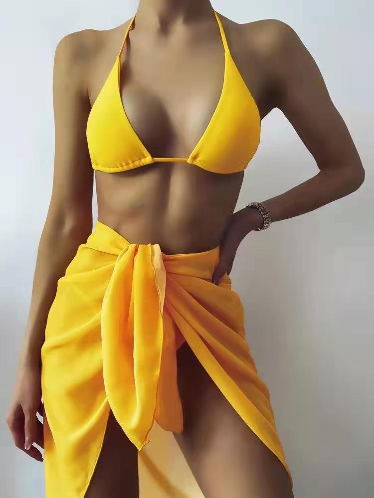 Damen Triangel-Bikini mit sexy Wickelrock EB