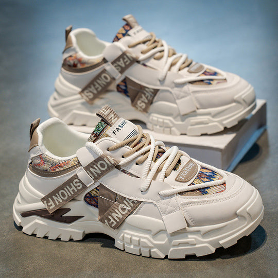 Damen Chunky Sneaker mit modischem Design und stabiler Sohle EB