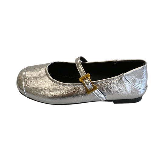 Damen Ballerinas mit dekorativem Riemchen und komfortablem Fußbett EB