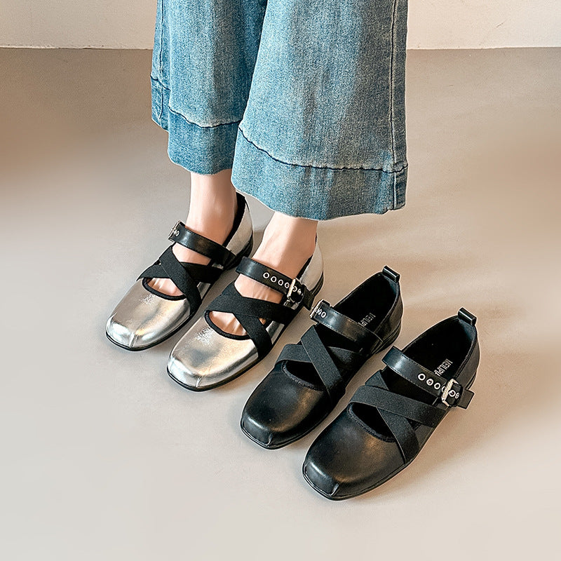 Damen Komfortable Mokassin-Ballerinas EB