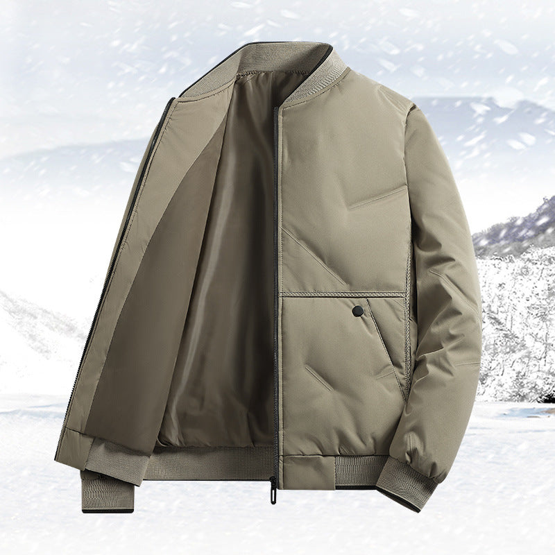 Herren isolierte Quilted-Bomberjacke mit Softshell-Außenmaterial, wärmender Thermofütterung und Druckknopf-Eingrifftaschen EB