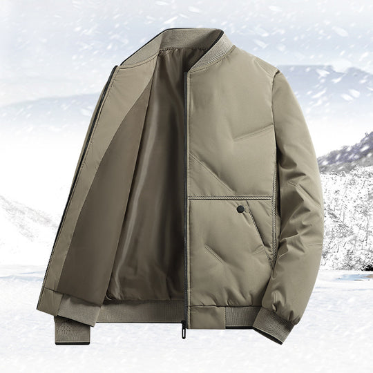 Herren isolierte Quilted-Bomberjacke mit Softshell-Außenmaterial, wärmender Thermofütterung und Druckknopf-Eingrifftaschen EB