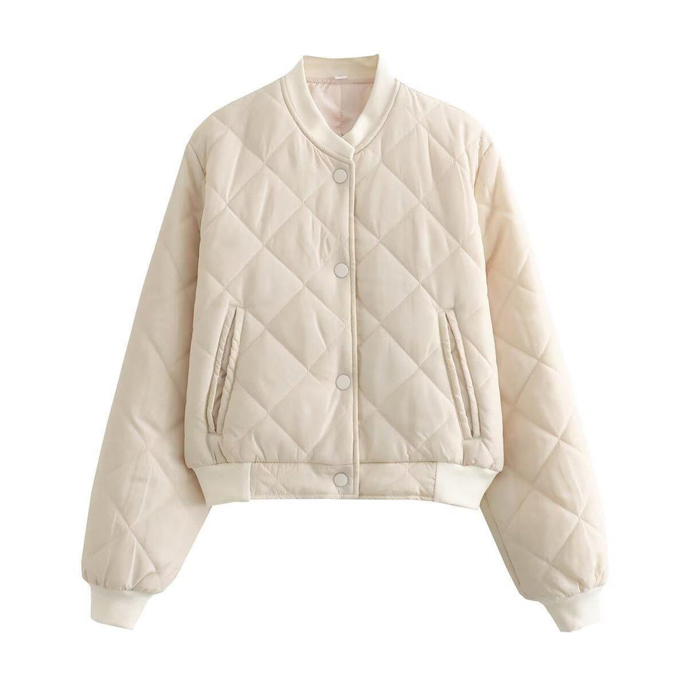 Damen gesteppte Übergangsjacke mit komfortablem Schnitt und praktischen Taschen EB
