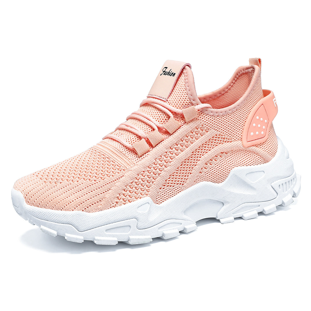 Unisex nan atmungsaktive Strick-Sneaker mit dicker Profilsohle und elastischem Slip-on EB
