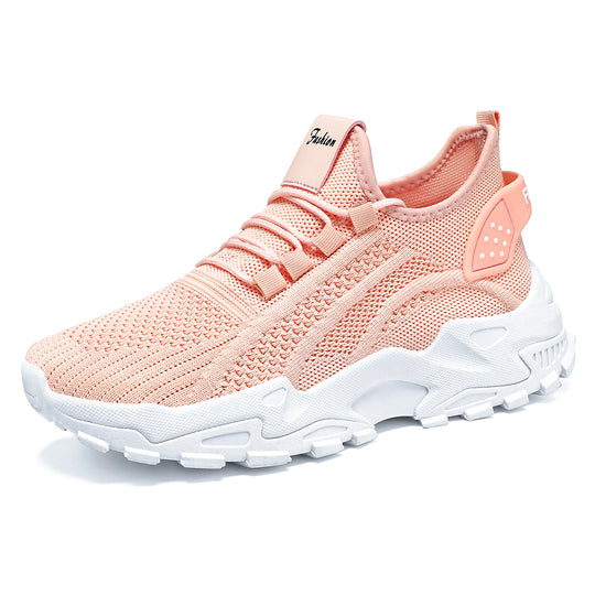 Unisex nan atmungsaktive Strick-Sneaker mit dicker Profilsohle und elastischem Slip-on EB