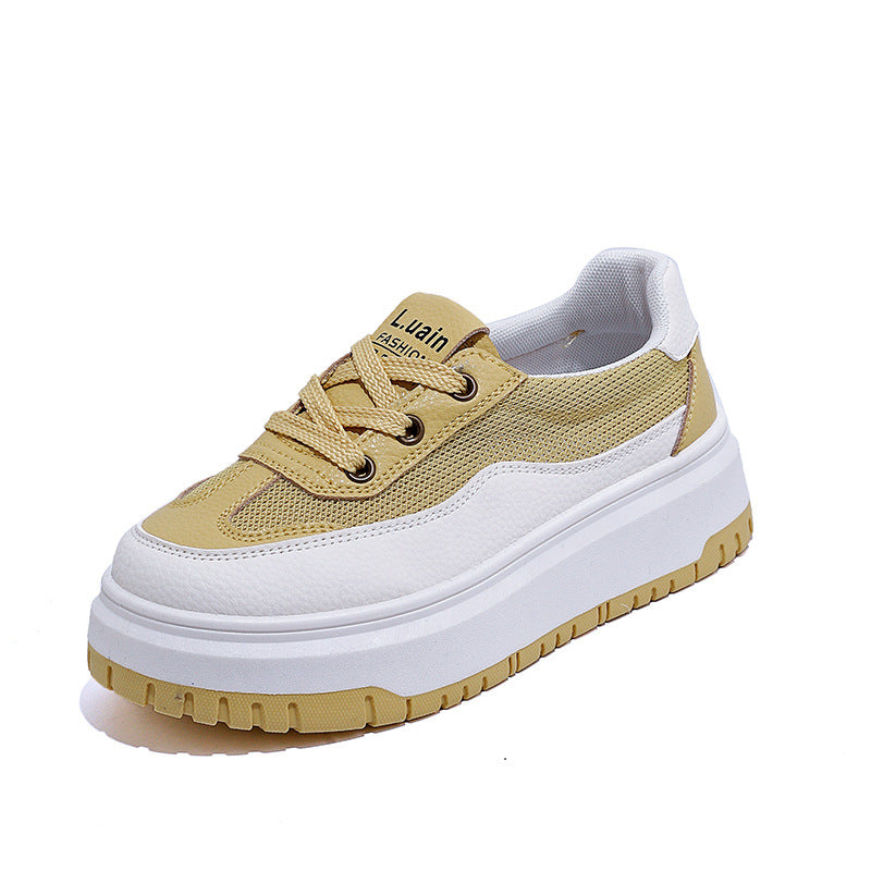 Damen Modische Sneakers mit atmungsaktivem Mesh-Obermaterial und stoßdämpfender Sohle EB