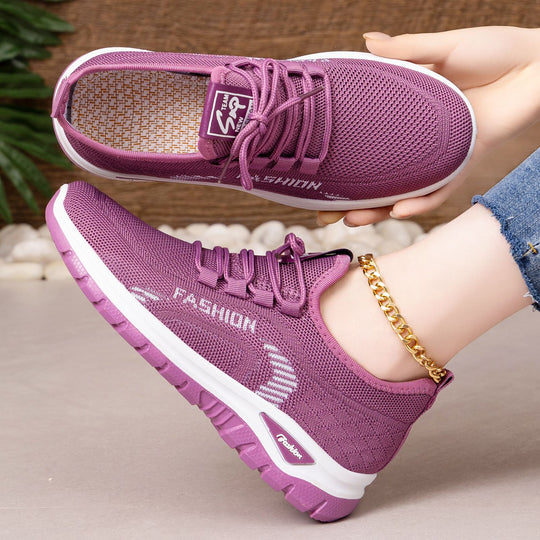 Damen Sportliche Sneakers mit atmungsaktivem Obermaterial und flexiblem Sohlenkonzept EB