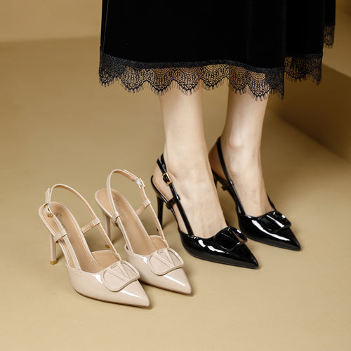 Damen Slingback-Pumps mit modischem Schnallendesign EB
