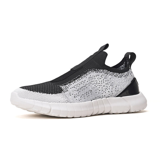 Damen Sportliche Slip-On Sneakers mit atmungsaktiver Strickoberfläche EB