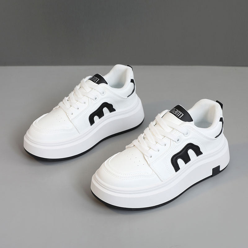Damen Plateau Sneakers mit modernem Design und bequemer Dämpfung EB