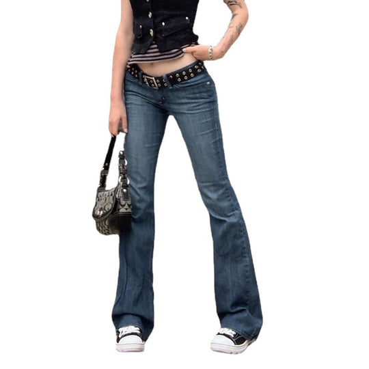 Damen Flared Jeans im Vintage-Stil EB