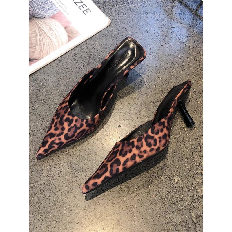 Damen Slingback-Pumps mit elegantem Leopardenmuster EB