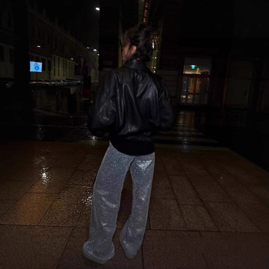 Damen Stilvolle jacke mit lässigem Schnitt und praktischen Taschen EB