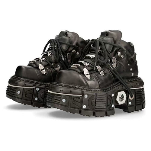 Damen Stabile High-Top Stiefel mit robuster Gummisohle EB