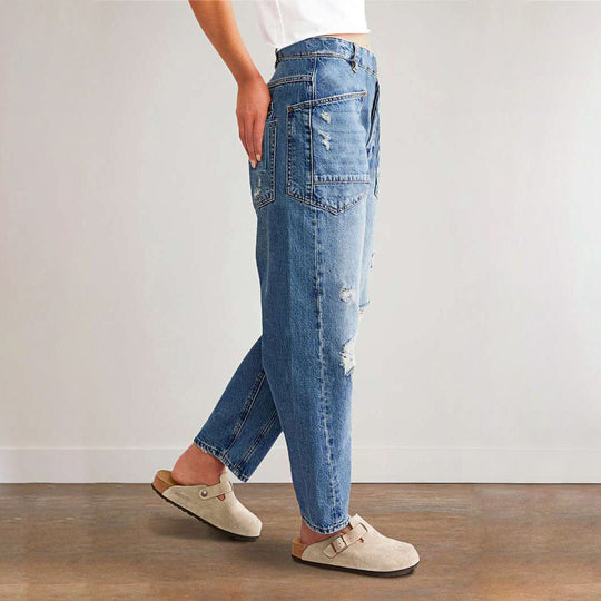 Damen Vintage Destroyed Jeans EB