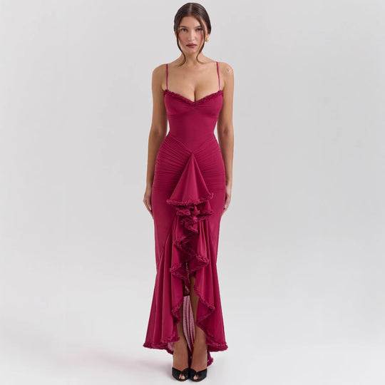 Damen Abendkleid mit schickem Dekolleté und figurbetontem Schnitt EB