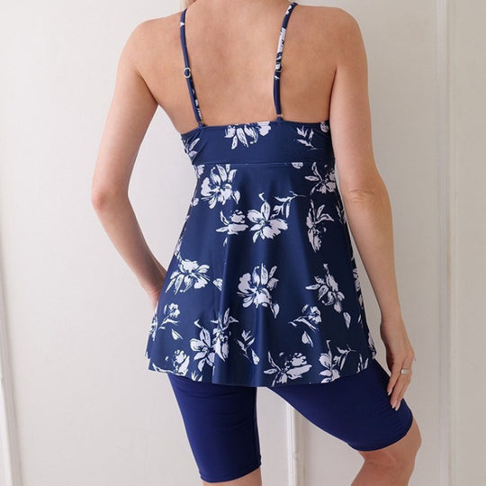 Damen Tankini mit elegantem Schnitt und figurbetonender Passform EB