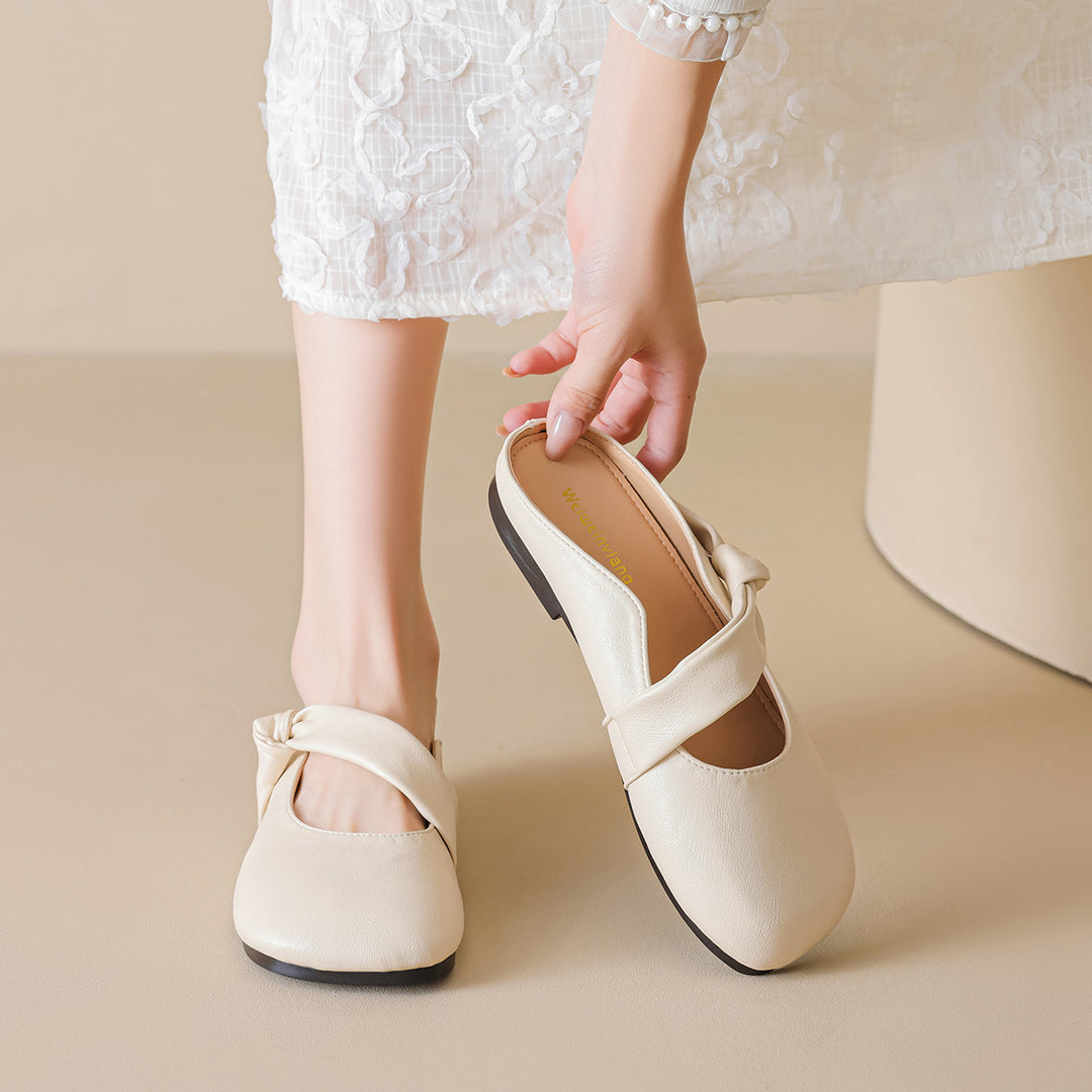 Damen Slipper mit modischem Knotendetail EB