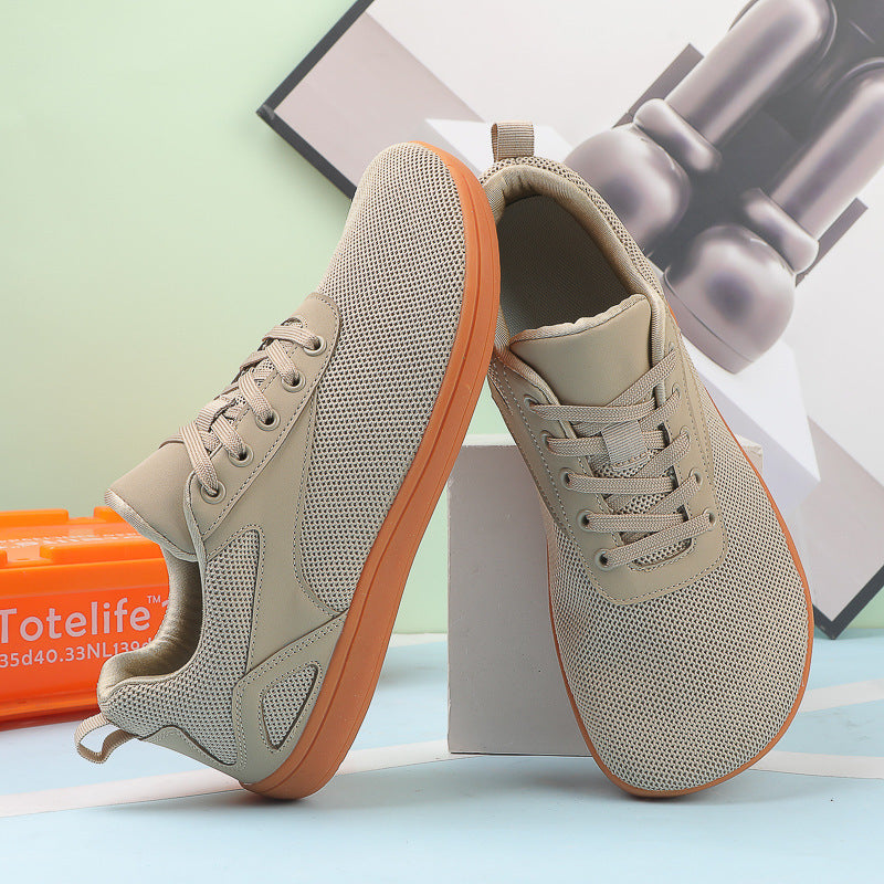 Damen Sportliche Sneaker mit atmungsaktiver Mesh-Oberfläche und rutschfester Sohle EB