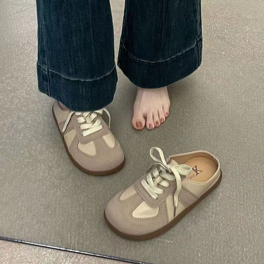 Damen Clogs mit atmungsaktiven Einsätzen und bequemer Schnürung EB