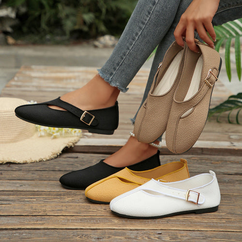 Damen Elegante Slipper mit verstellbarem Riemen und modischem Design EB