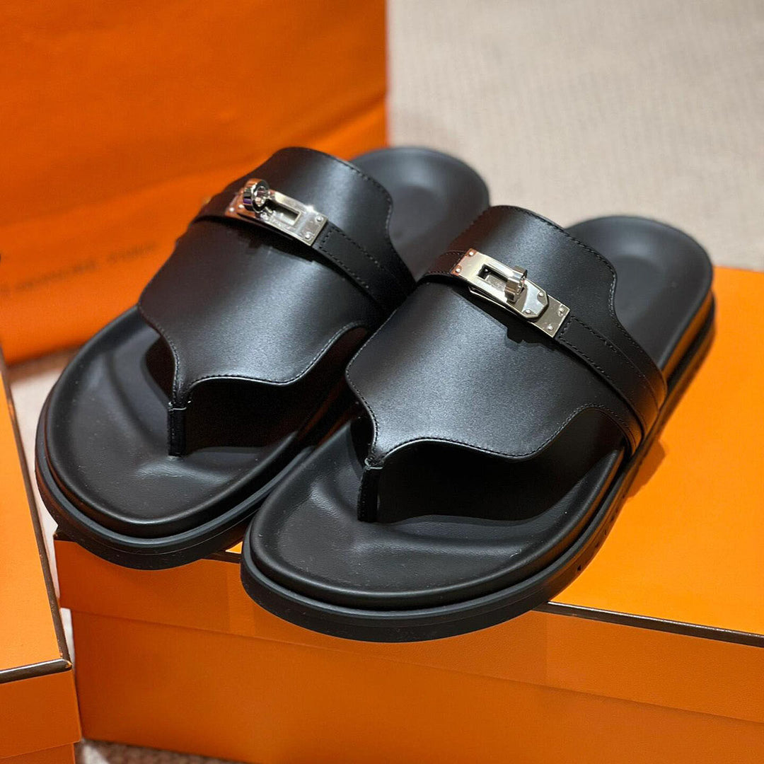 Damen elegante Zehentrenner-Sandalen mit luxuriösem Riemendesign und Komfortfußbett EB