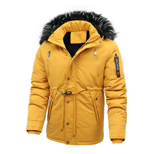 Herren isolierte Funktionsjacke mit abnehmbarer Kapuze EB