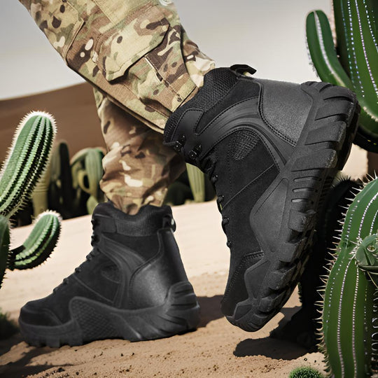 Herren Tactical Sneaker mit hohem Knöchelschutz und rutschfester Sohle EB