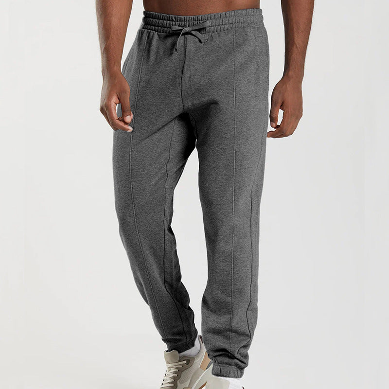 Herren sportliche Jogginghose mit elastischem Bund und seitlichen Taschen EB